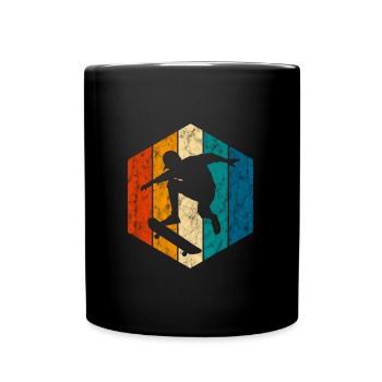 Skateboard Skateboarder Skater Skate Skateing - Full Colour Mug - black - Front