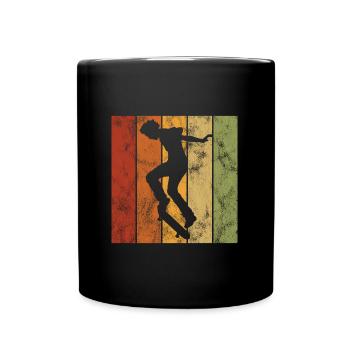 Skateboard Skateboarder Skater Skate Skateing - Full Colour Mug - black - Front