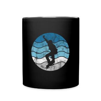Skateboard Skateboarder Skater Skate Skateing - Mug uni - noir - Devant