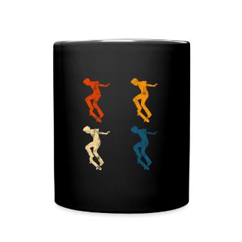Skateboard Skateboarder Skater Skate Skateing - Mug uni - noir - Devant