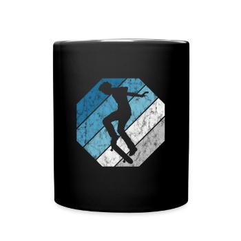 Planche à roulettes Skateur Skateur Skateur Skater Skate Skating - Mug uni - noir - Devant