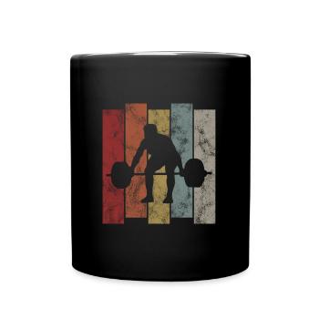 Musculation Bodybuilder GYM Fitnessstudio Retro - Mug uni - noir - Devant