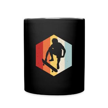 Skateboard Skateboarder Skater Skate Skateing - Full Colour Mug - black - Front