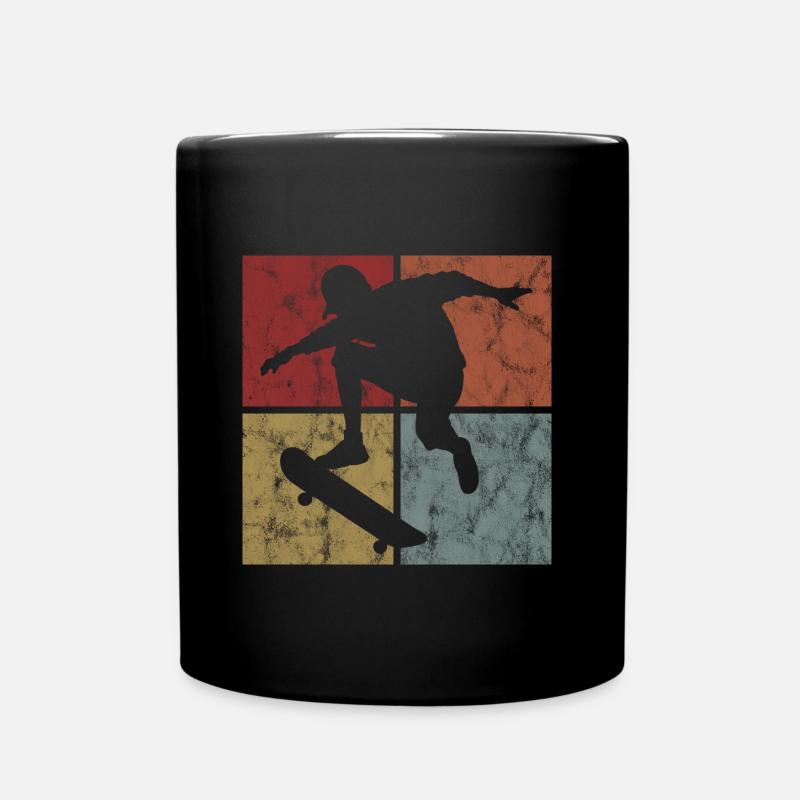 Skateboard Skateboarder Skater Skate Skateing - Tasse einfarbig - Schwarz