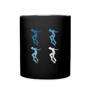 Skateboard Skateboarder Skater Skate Skateing - Full Colour Mug - black - Front
