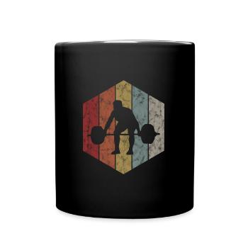 Musculation Bodybuilder GYM Fitnessstudio Retro - Mug uni - noir - Devant