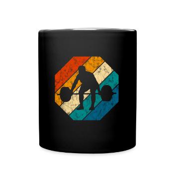 Musculation Bodybuilder GYM Fitnessstudio Retro - Mug uni - noir - Devant