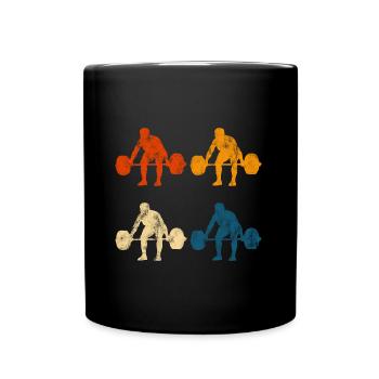 Musculation Bodybuilder GYM Fitnessstudio Retro - Mug uni - noir - Devant