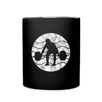 Musculation Bodybuilder GYM Fitnessstudio Retro - Mug uni - noir - Devant
