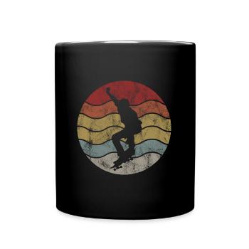Skateboard Skateboarder Skater Skate Skateing - Full Colour Mug - black - Front