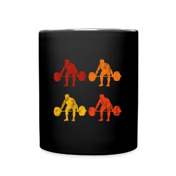 Musculation Bodybuilder GYM Fitnessstudio Retro - Mug uni - noir - Devant