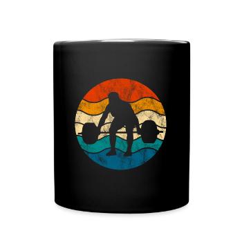 Musculation Bodybuilder GYM Fitnessstudio Retro - Mug uni - noir - Devant