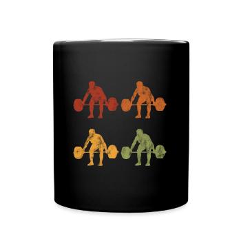 Musculation Musculation GYM Fitnessstudio Retro - Mug uni - noir - Devant