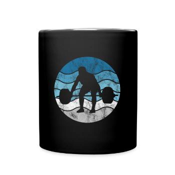 Musculation Musculation GYM Fitnessstudio Retro - Mug uni - noir - Devant