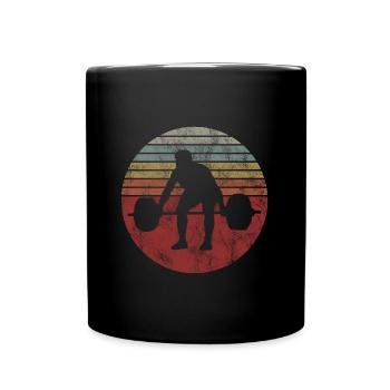 Musculation Bodybuilder GYM Fitnessstudio Retro - Mug uni - noir - Devant
