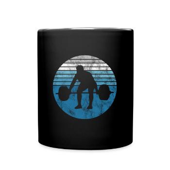Musculation Bodybuilder GYM Fitnessstudio Retro - Mug uni - noir - Devant