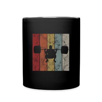 Musculation Bodybuilder GYM Fitnessstudio Retro - Mug uni - noir - Devant