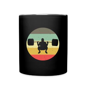 Musculation Bodybuilder GYM Fitnessstudio Retro - Mug uni - noir - Devant