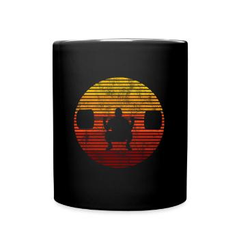 Musculation Bodybuilder GYM Fitnessstudio Retro - Mug uni - noir - Devant