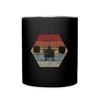 Musculation Bodybuilder GYM Fitnessstudio Retro - Mug uni - noir - Devant