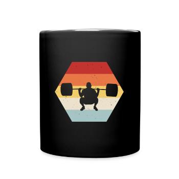 Musculation Bodybuilder GYM Fitnessstudio Retro - Mug uni - noir - Devant