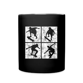 This is My therapy Skateboard Skateboarder Skate - Full Colour Mug - black - Front