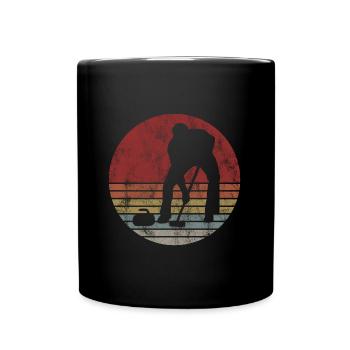 Curling sur glace Curling Retro Cadeau - Mug uni - noir - Devant