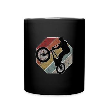 BMX Bike Bike Retro Gift Bicycle Motocross - Full Colour Mug - black - Front