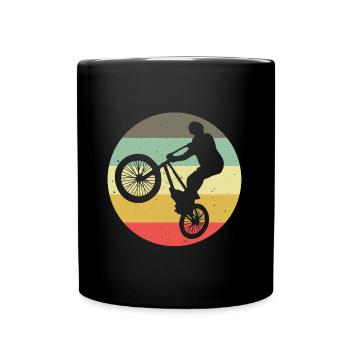 BMX Bike Bike Retro Gift Bicycle Motocross - Full Colour Mug - black - Front