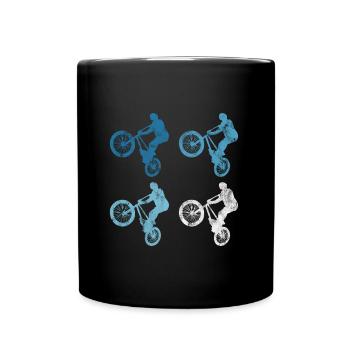 BMX Vélo Vélo Rétro Cadeau Vélo Motocross - Mug uni - noir - Devant