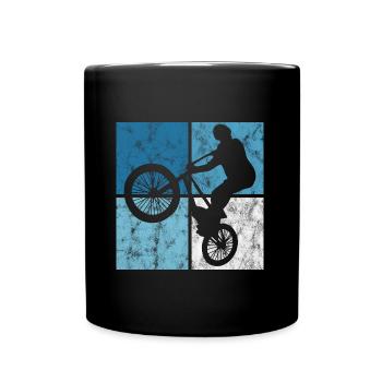 BMX Vélo Vélo Rétro Cadeau Vélo Motocross - Mug uni - noir - Devant