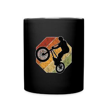 BMX Bike Bike Retro Gift Bicycle Motocross - Full Colour Mug - black - Front