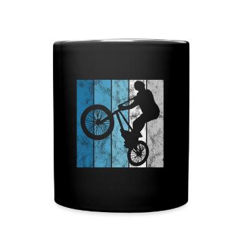 BMX Bike Bike Retro Gift Bicycle Motocross - Full Colour Mug - black - Front