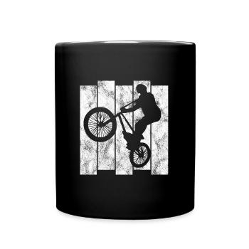 BMX Bike Bike Retro Gift Bicycle Motocross - Full Colour Mug - black - Front