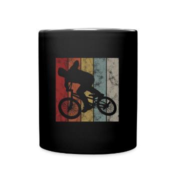 BMX Bike Bike Retro Gift Bicycle Motocross - Full Colour Mug - black - Front