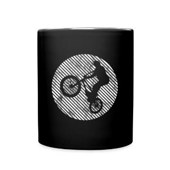 BMX Bike Bike Retro Gift Bicycle Motocross - Full Colour Mug - black - Front