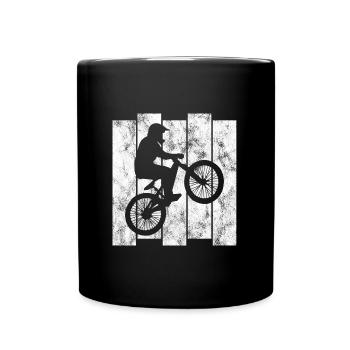 BMX Bike Bike Retro Gift Bicycle Motocross - Full Colour Mug - black - Front