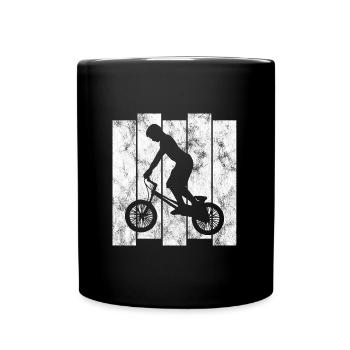 BMX Bike Bike Retro Gift Bicycle Motocross - Full Colour Mug - black - Front