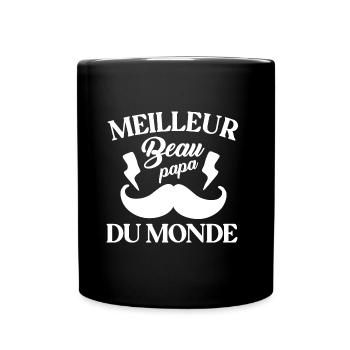 Meilleur beau papa du monde t-shirt beau père - Mug uni - noir - Devant