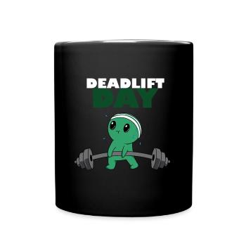 Journée de levage de terre, dynamophilie, sport, - Mug uni - noir - Devant