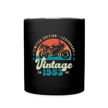 1953 Motorcycle Motorcycle Anniversary 70 Years - Full Colour Mug - black - Front