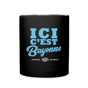 Rugby Supporter Rugby Bayonne Bayonnais - Mug uni - noir - Devant