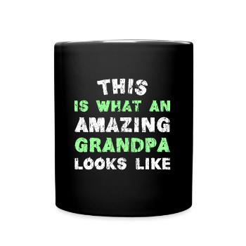 THIS IS WHAT AN AMAZING GRANDPA LOOKS LIKE - Tasse einfarbig - Schwarz - Vorne