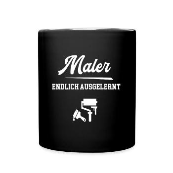 Maler Ausbildung Bestanden Prüfung Lehre Lackierer - Tasse einfarbig - Schwarz - Vorne