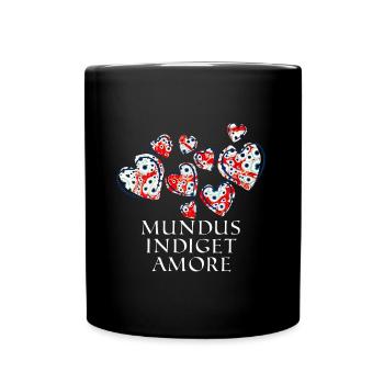mundus indiget amore e 260 - Tasse einfarbig - Schwarz - Vorne