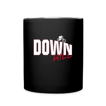 downhill - Tasse einfarbig - Schwarz - Vorne