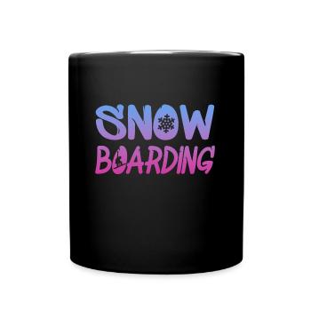 Snowboard - Tasse einfarbig - Schwarz - Vorne
