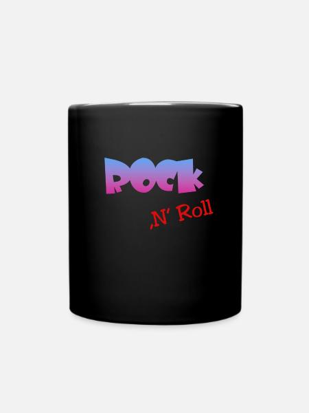 Rock n Roll - Tasse einfarbig - Schwarz