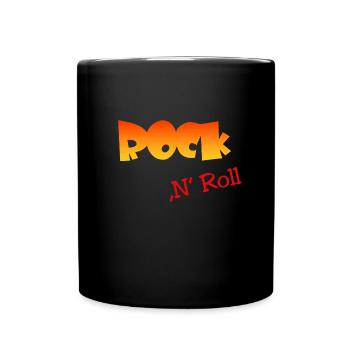 Rock n Roll - Tasse einfarbig - Schwarz - Vorne