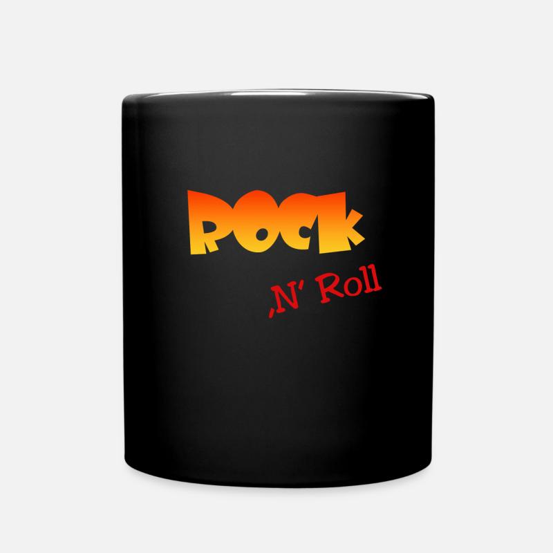 Rock n Roll - Tasse einfarbig - Schwarz